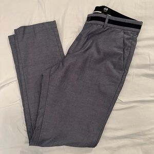 H&M slacks, blue/grey, 34R